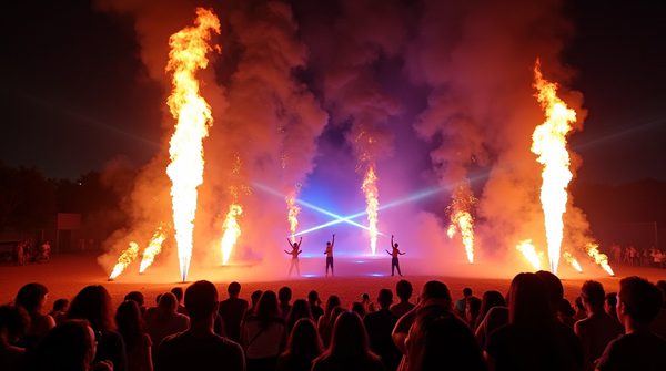 Découvrez la magie des spectacles de feu à couper le souffle