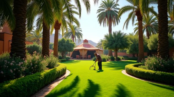 Des espaces verts impeccables avec un paysagiste nomand